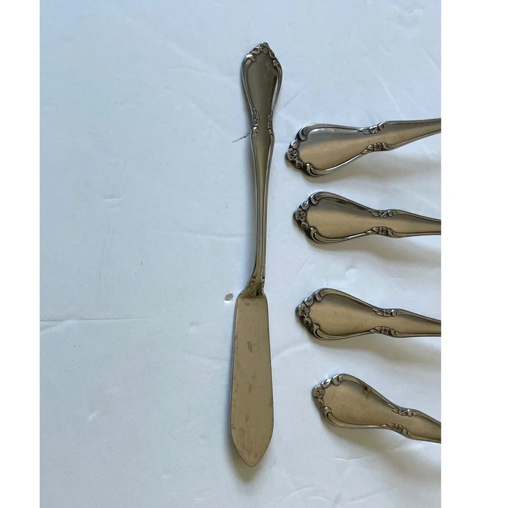 Oneidacraft Deluxe Flatware OS Chateau Stainless Serving Pieces 5pc Set